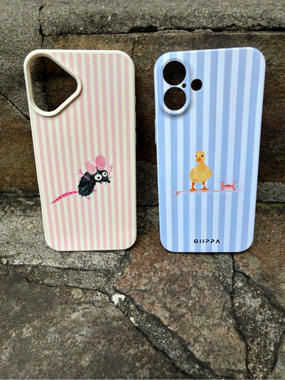 Two very cute phone cases for the iPhone 16+ plus durable and high-quality